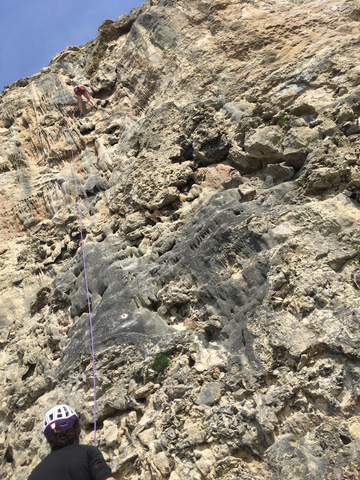 Portland climbing sea cliff exposure