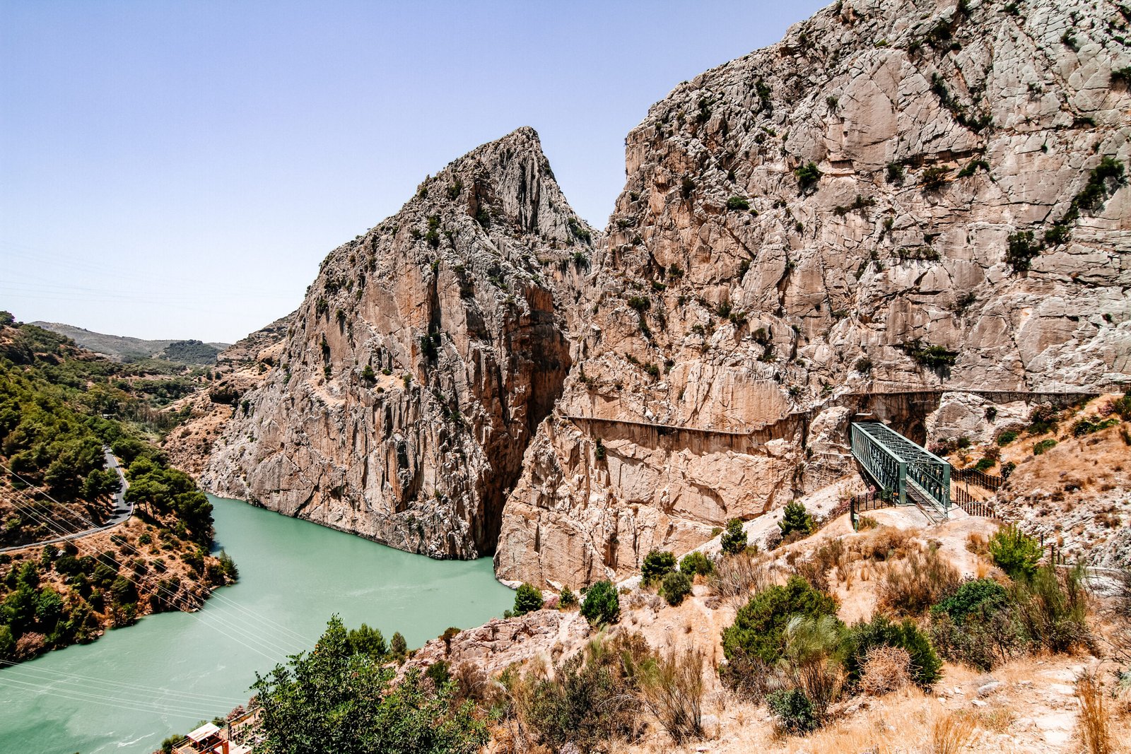 El Chorro — the gorge, Caminito del Rey walkway and pocketed limestone climbing