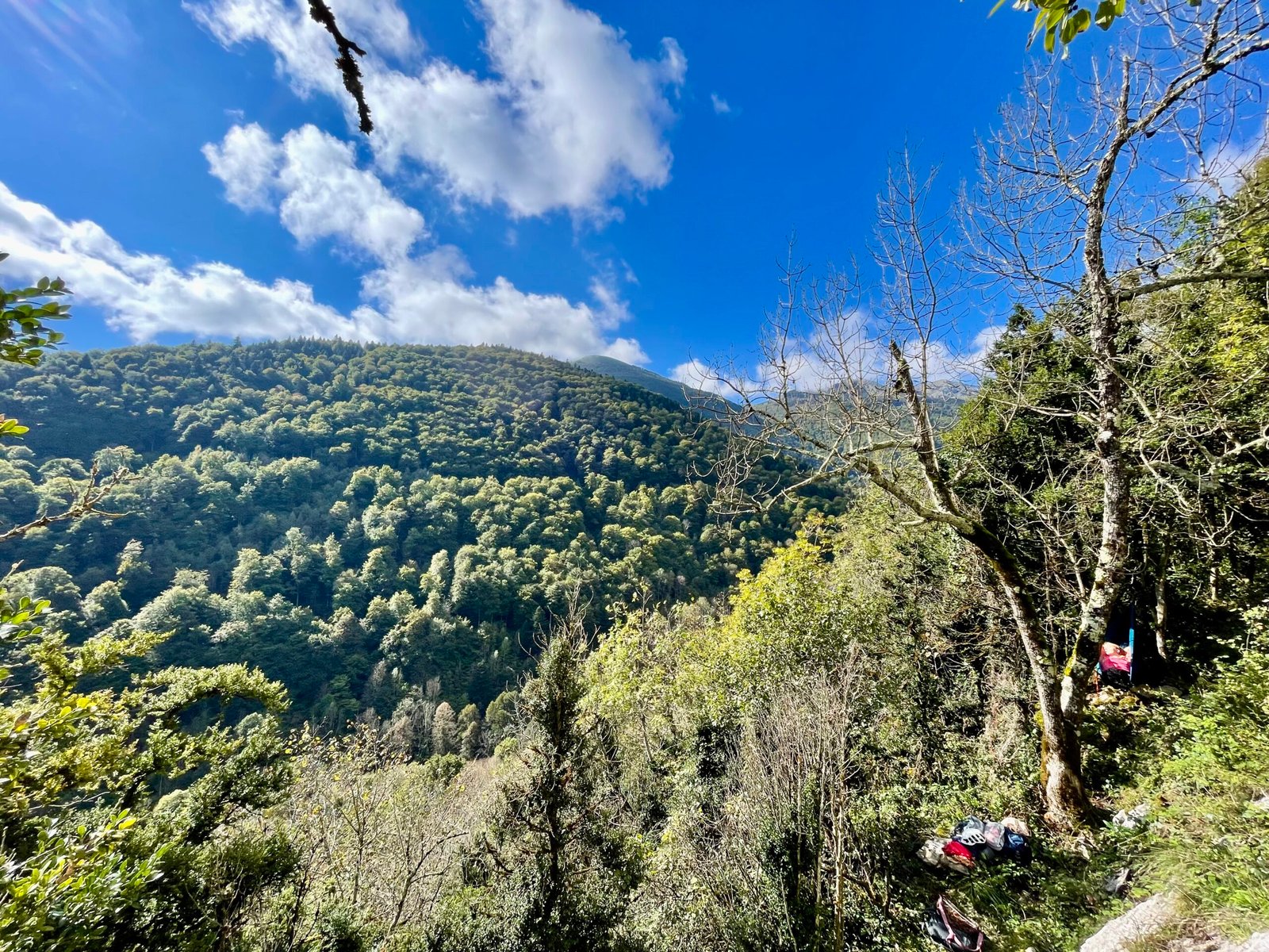 Stunning view from Suberpène climbing routes