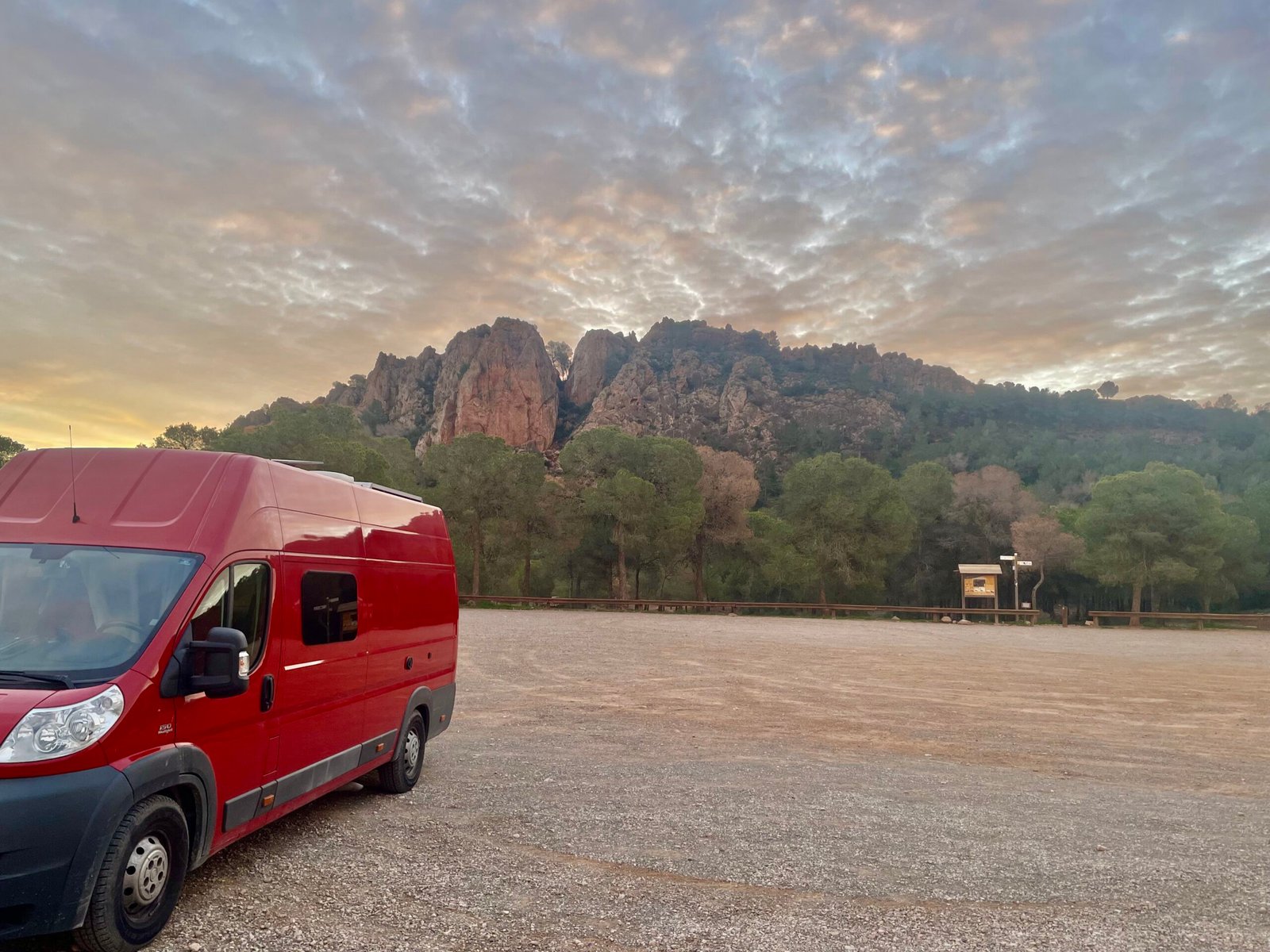 View from La Panocha day parking area