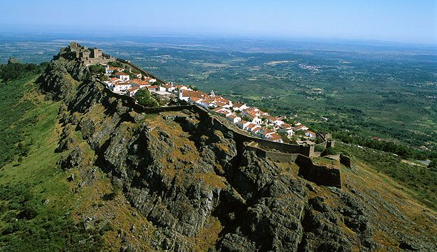 Marvão fortress village Alto Alentejo Portugal climbing