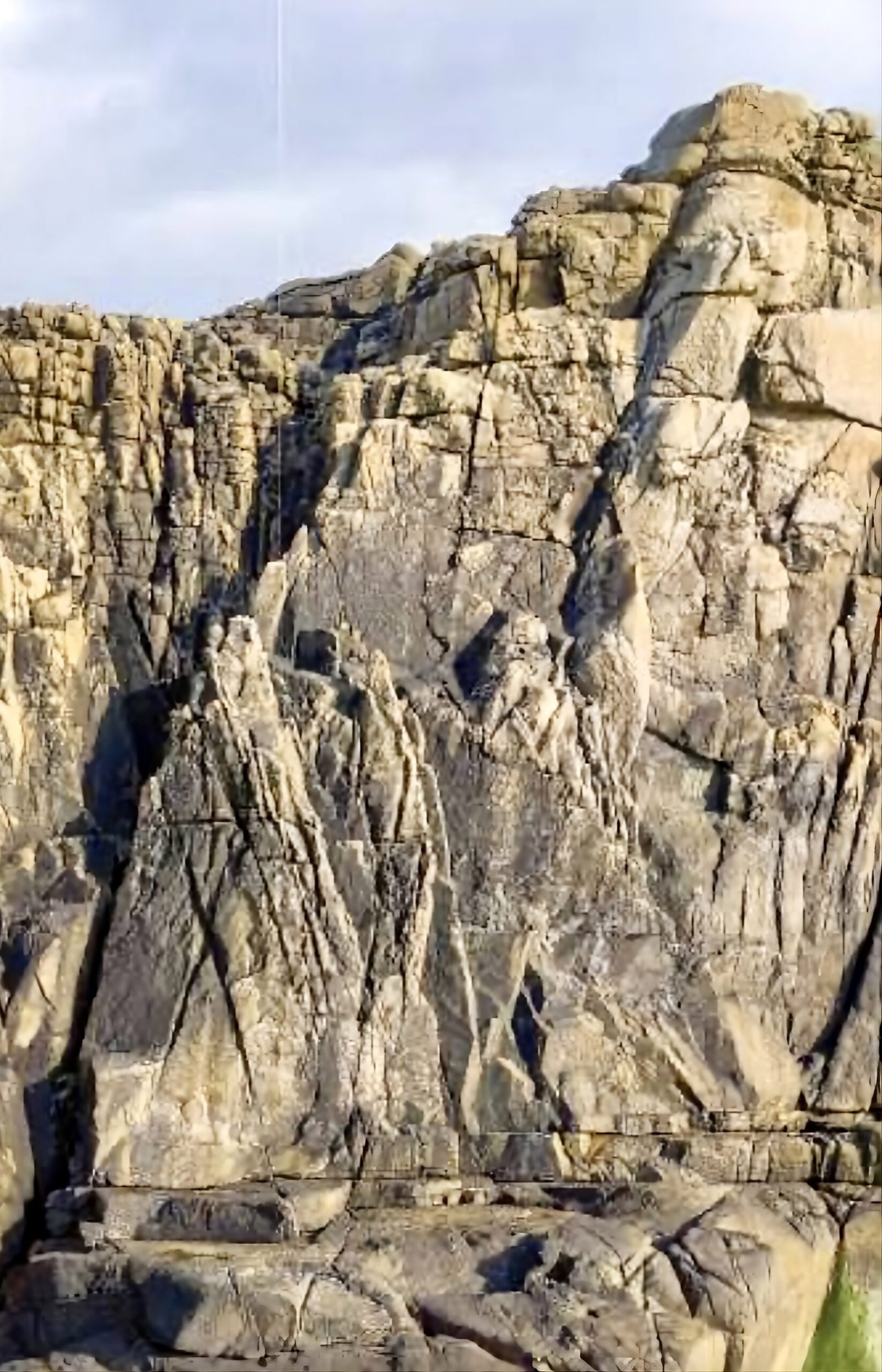 Sennen Cove Rockfax topo overview of climbing sectors