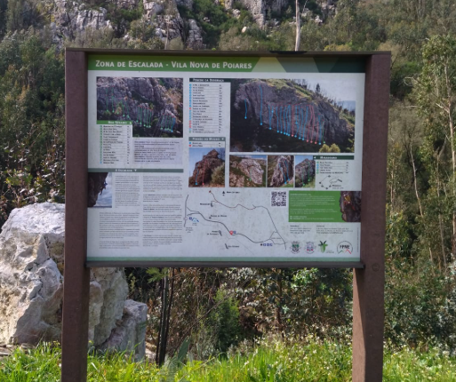 Vila Nova de Poiares info point Portugal Climbing guide