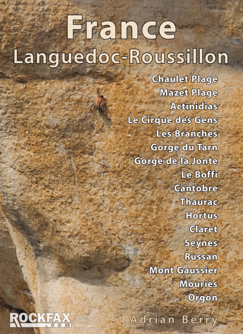 Rockfax France: Languedoc-Roussillon climbing guidebook cover