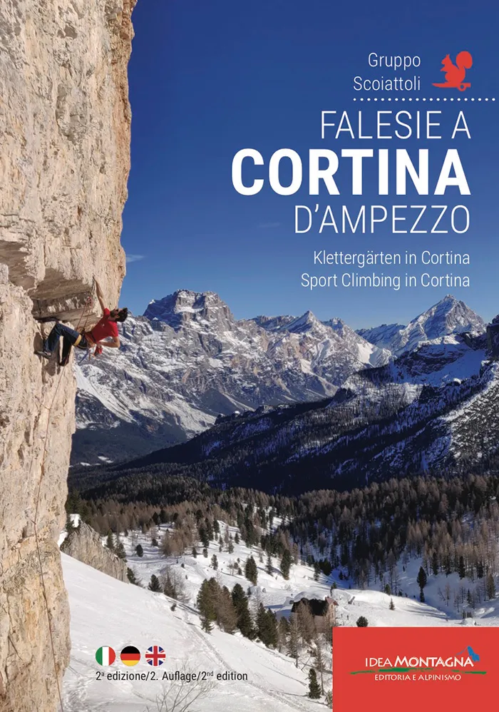 Falesie a Cortina d'Ampezzo climbing guidebook cover by Gruppo Scoiattoli